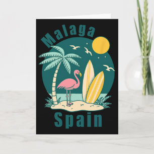 Tarjeta Recuerdos de Málaga España Viajes de Vacaciones pa