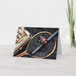 Tarjeta Recuerdos de pesca Tu propia aventura de pesca Fot