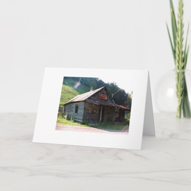Tarjeta Recuerdos de una tienda rural vieja (Anverso)