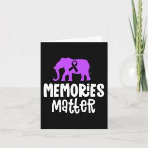 Tarjeta Recuerdos Importan Alzheimer  Cinta Morada de Conc