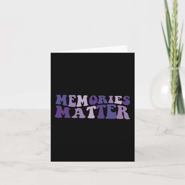 Tarjeta Recuerdos Importan Apoyo a la Conciencia del Cereb (Anverso)