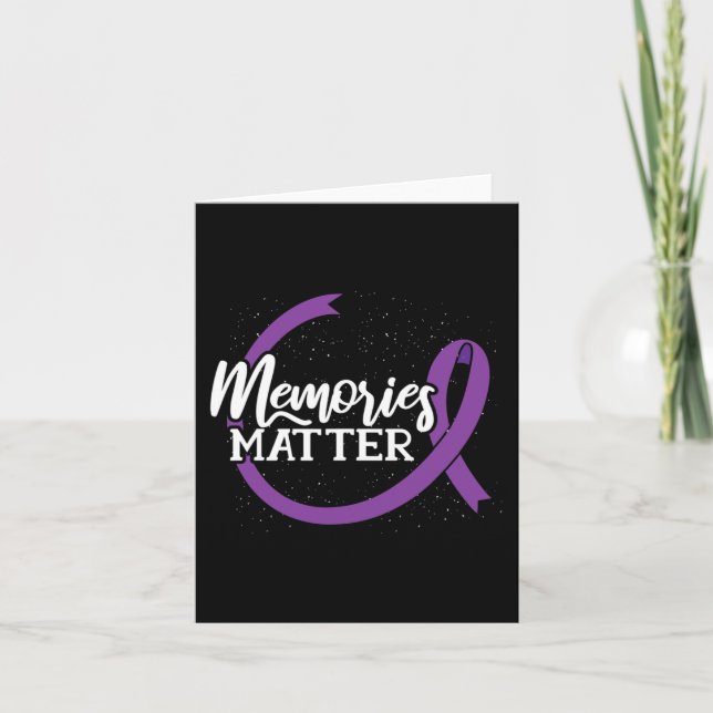 Tarjeta Recuerdos Importan - Conciencia sobre el Alzheimer (Anverso)