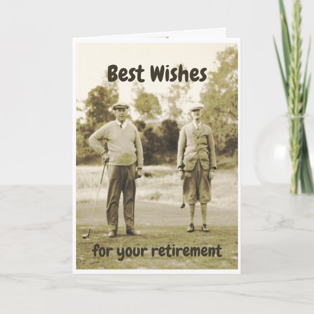 Tarjeta Recuerdos para su Golfing del retiro divertido (Anverso)