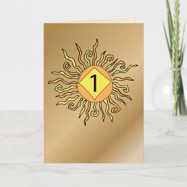 Tarjeta Recuperación: 1 año de aniversario de Sun (Anverso)