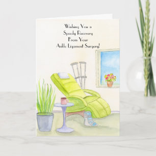 Tarjeta Recuperación de cirugía de ligamento de tobillo Mu