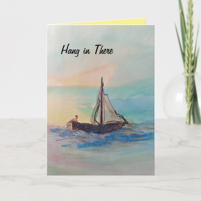 Tarjeta Recuperación de la acuarela "Colgar ahí" (Anverso)