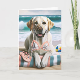 Tarjeta Recuperador de labrador de cumpleaños con mejor re