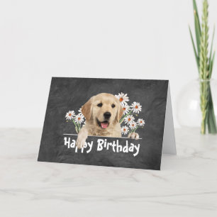 Tarjeta Recuperador de oro de cumpleaños sobre cuero