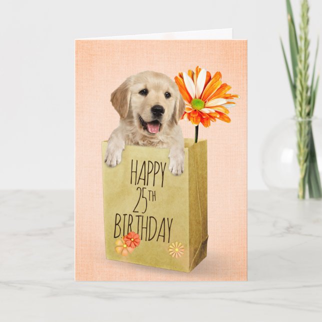 Tarjeta Recuperador de oro en la bolsa de cumpleaños númer (Anverso)