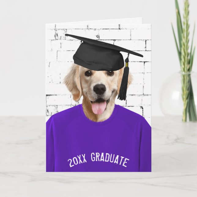 Tarjeta recuperador dorado con tapa de graduación (Anverso)