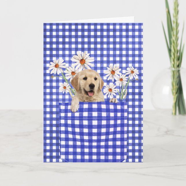 Tarjeta Recuperadores De Oro En El Bolsillo De Gingham (Anverso)
