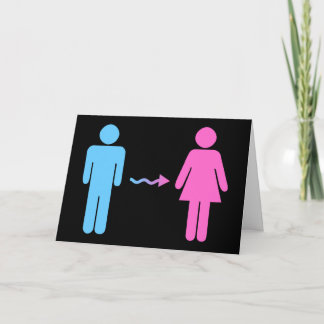 Tarjeta recuperarse pronto del cambio de sexo