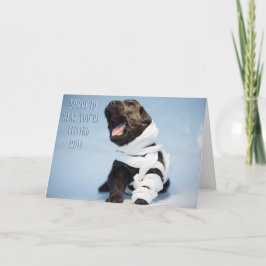 Tarjeta Recupérate pronto cachorro