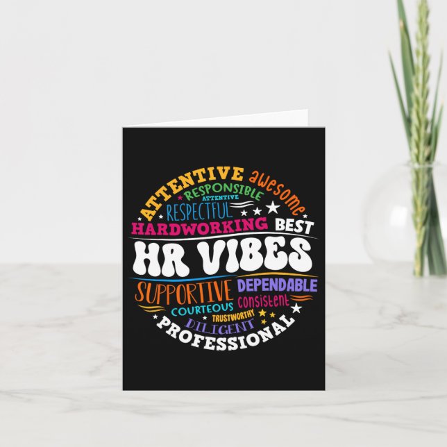 Tarjeta Recursos Humanos Hr Vibes Analista Empleado Apprec (Anverso)