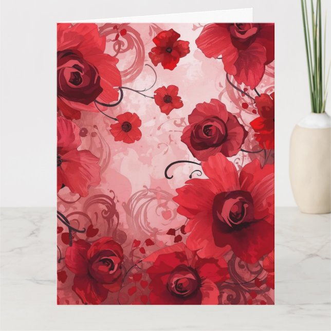 Tarjeta Red Bloom Symphony (Anverso)