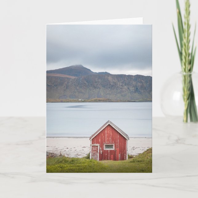 Tarjeta Red Cabin Ramberg Lofoten (Anverso)