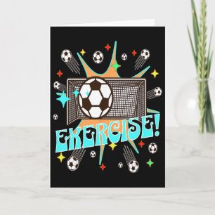 Tarjeta Red de explosión de acción de fútbol Motivación de