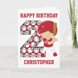 Tarjeta Red de la Batalla de Béisbol de Segundo Cumpleaños