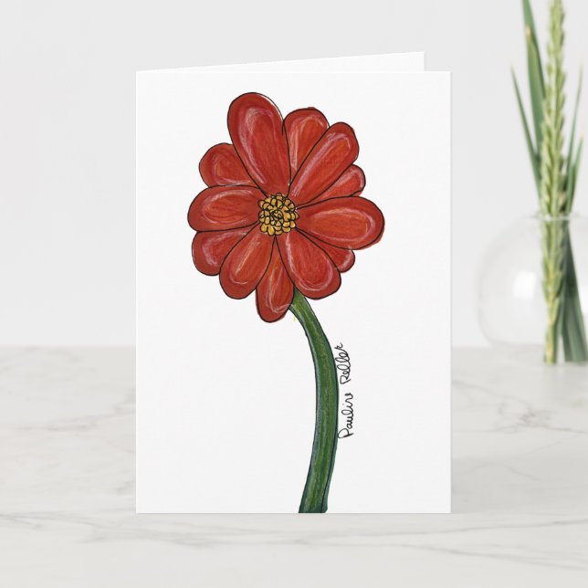 Tarjeta Red Flower (Anverso)