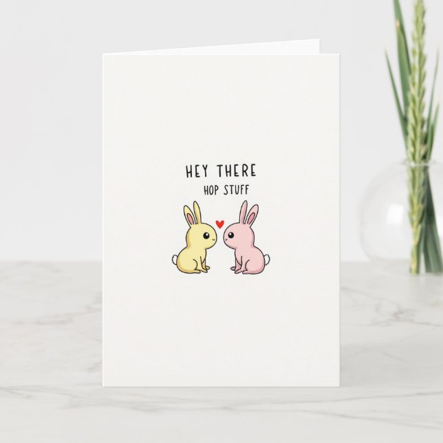 Tarjeta Red Heart Hop Stuff (Anverso)