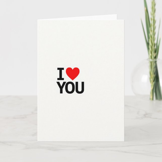 Tarjeta Red I Love You Classic Card (Anverso)