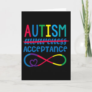 Tarjeta Red Instead Autism En Abril Nosotros Llevamos Rojo