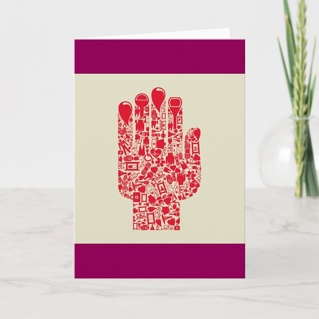 Tarjeta Red Medical Hand Symbol Healthcare (Subido por el creador)