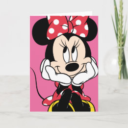 Tarjeta Red Minnie | Cabeza en manos
