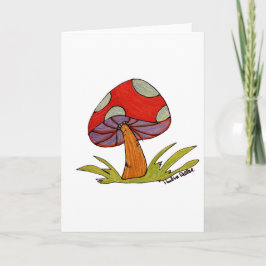 Tarjeta Red Mushroom Blank Card
