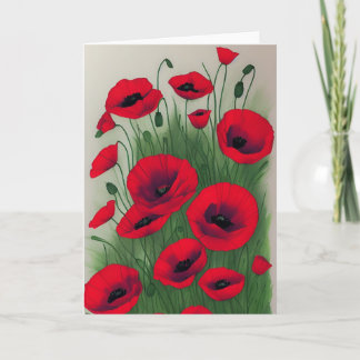 Tarjeta Red Poppies