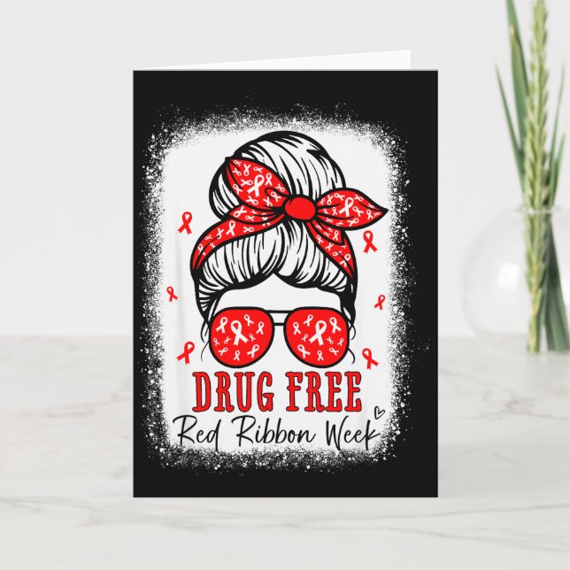 Tarjeta Red Ribbon Week Awareness Coquette Drug Anti-drug  (Anverso)