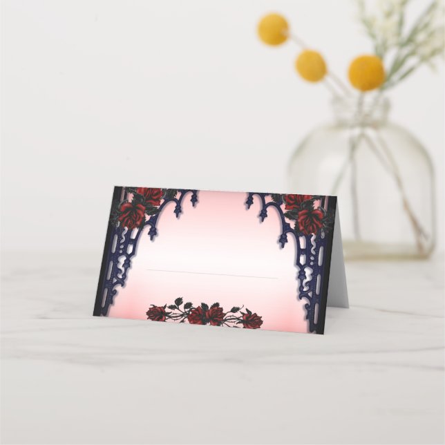 Tarjeta Red Rose Gothic Place (Anverso)