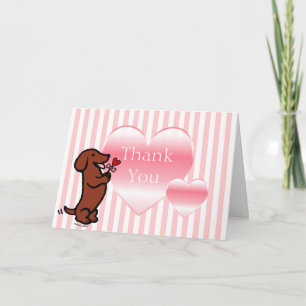 Tarjeta Red Smooth Haired Dachshund