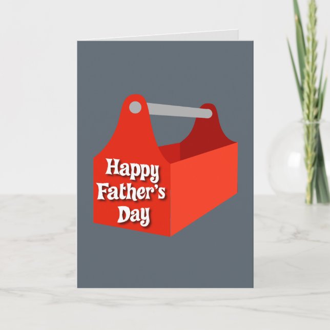 Tarjeta Red Toolbox Feliz Día del Padre (Anverso)