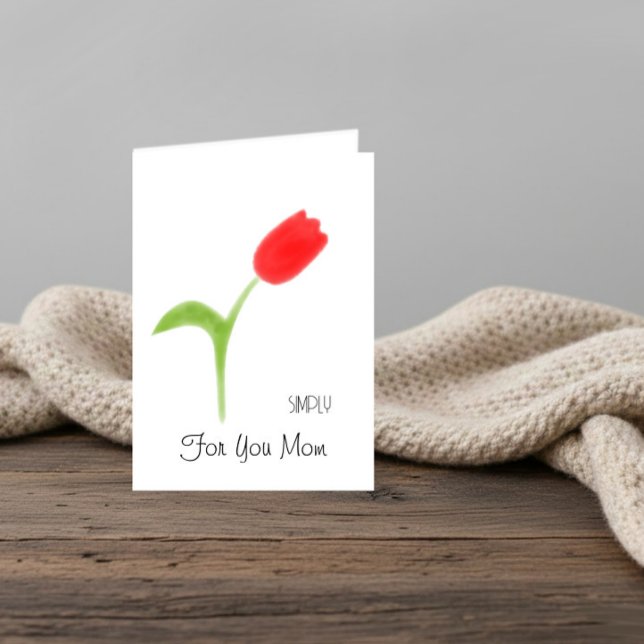 Tarjeta Red tulip for Mother’s Day (Subido por el creador)