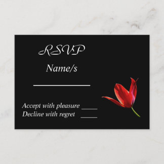 Tarjeta Red Tulip RSVP