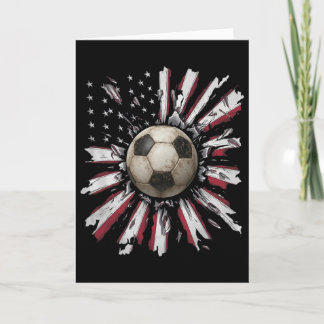 Tarjeta Red-white-blue Soccer Ll Explosion Grunge Street S