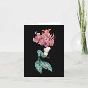 Tarjeta Redhead Mermaid Pegatina