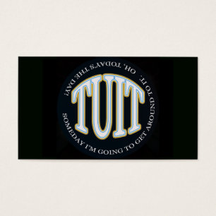 Tarjeta redonda de Tuit