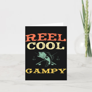 Tarjeta Reel Cool Gampy Pesca Pescador Divertido Vintage