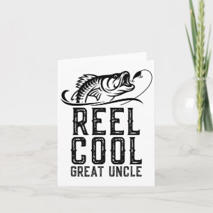 Tarjeta Reel Guay Gran Tío Pescador Funny Retr