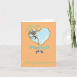 Tarjeta reemplazo de cadera divertido regalo de cirugía de