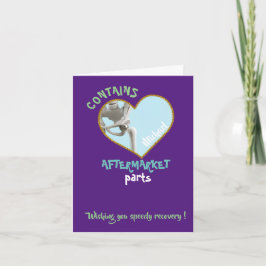 Tarjeta reemplazo de cadera divertido regalo de cirugía to