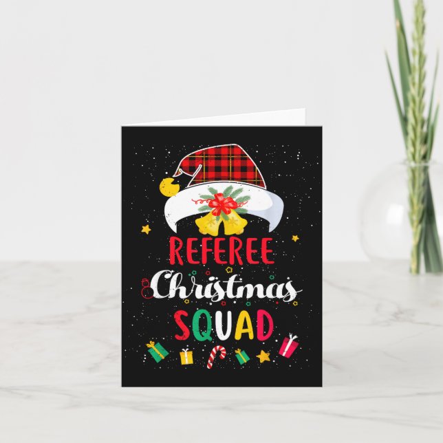 Tarjeta Referee Christmas Squad Santa Hat Umre Match  (Anverso)