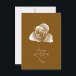 Tarjeta Refined White Defined Art Shades Flower<br><div class="desc">White shaded flower for your best wishes for mother day.</div>
