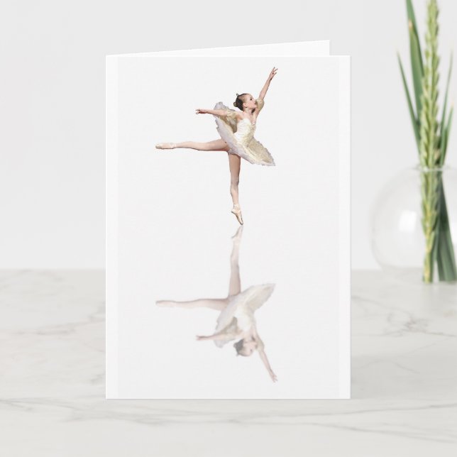 tarjeta reflectionsGreeting del ballet (Anverso)