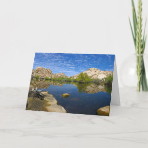 Tarjeta Reflejo de Barker Dam en Joshua Tree II