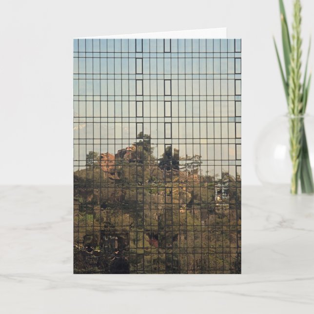 Tarjeta reflejo de Santiago, Chile (Anverso)