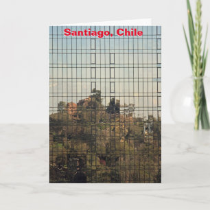 Tarjeta reflejo de Santiago, Chile