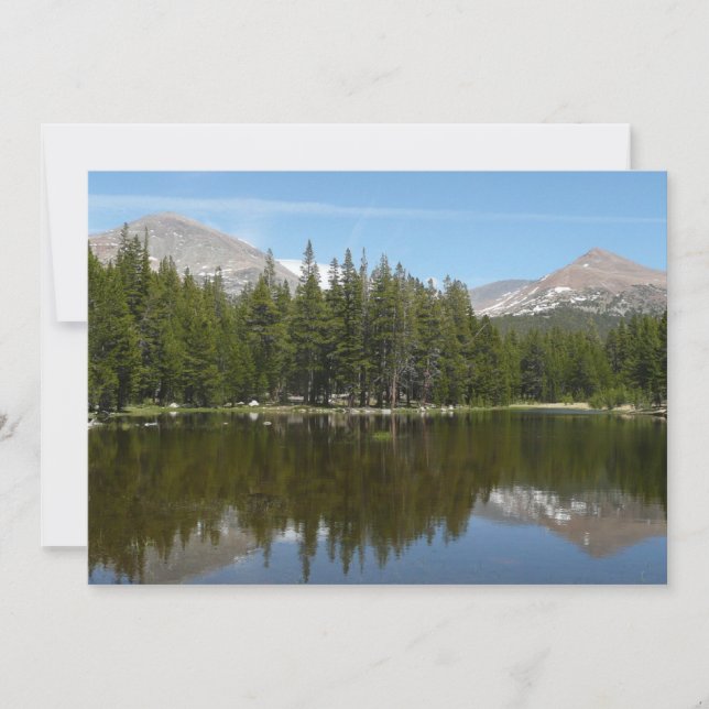 Tarjeta Reflejo del lago Yosemite (Anverso)
